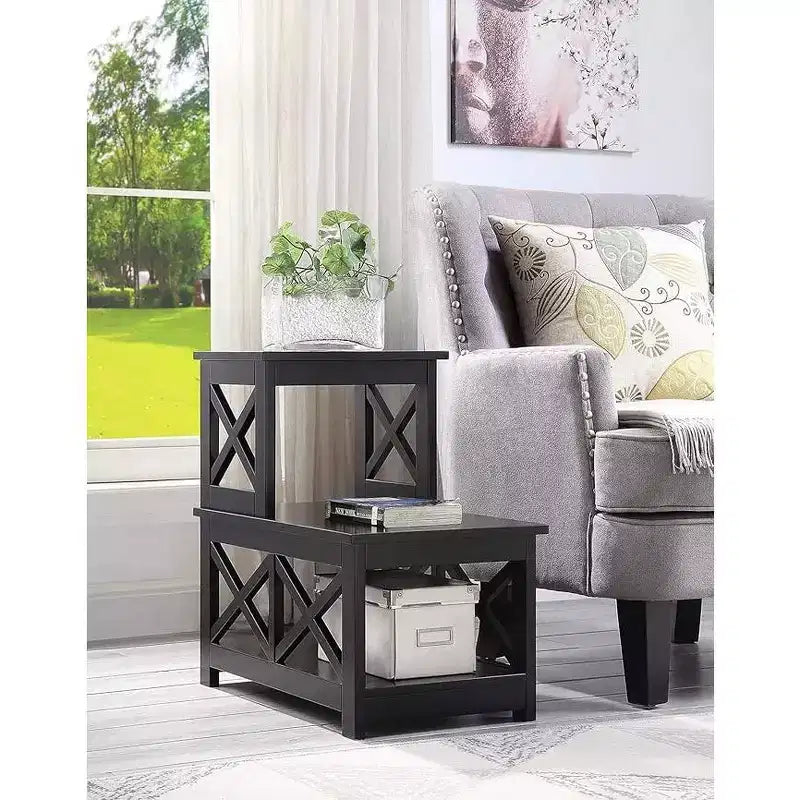 HomeStock Rectangle Wood Table Top End Table 1 -piece