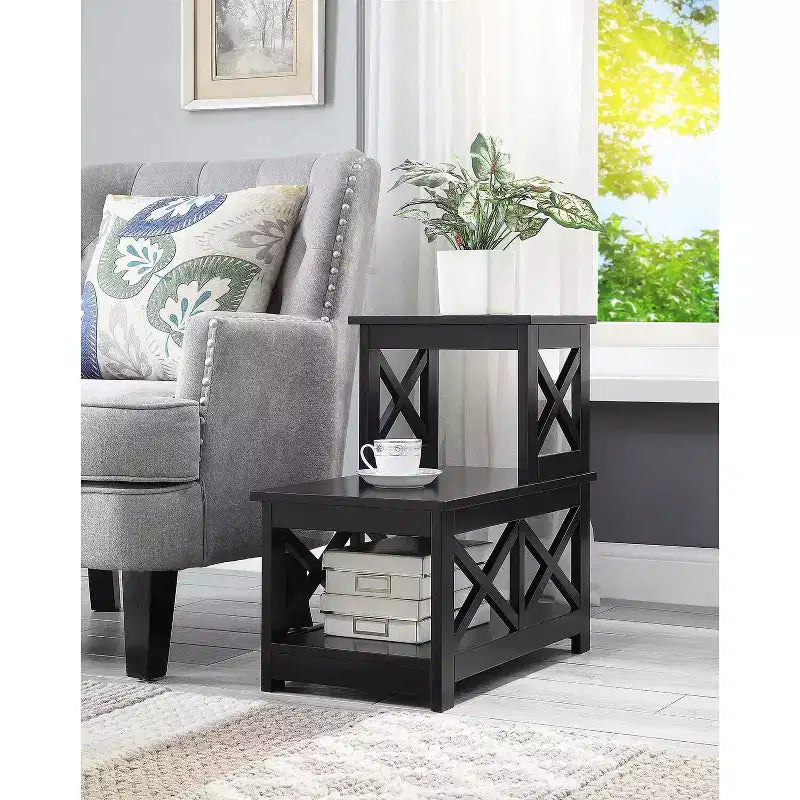 HomeStock Rectangle Wood Table Top End Table 1 -piece
