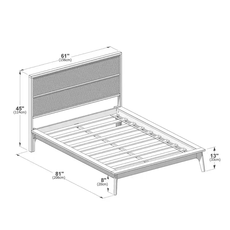 Linea Tambour Full Bed