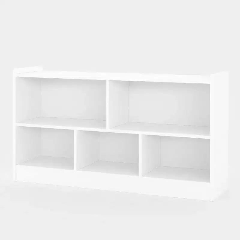 Wooden Toy Storage Organizer,5-Section School Classroom Storage for Organizing Books Toys,Simple Bookshelf for Playroom