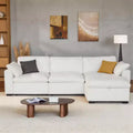 Dyonery Oversized Cloud Modular Sectional Sofa for Living Room,Comfy Couch Down-Filled Wide Deep Seat Couch,Solid Wood Frame,Tool Free Assembly