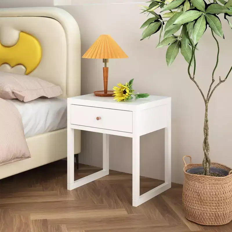 Minimalist Nightstand Drawer Storage Round/Cylinder (W808P298012)