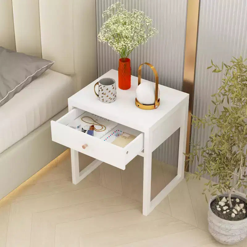 Minimalist Nightstand Drawer Storage Round/Cylinder (W808P298012)