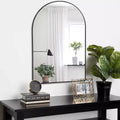GDFStudio Achara Modern Aluminium Arched Bathroom Wall Mirror