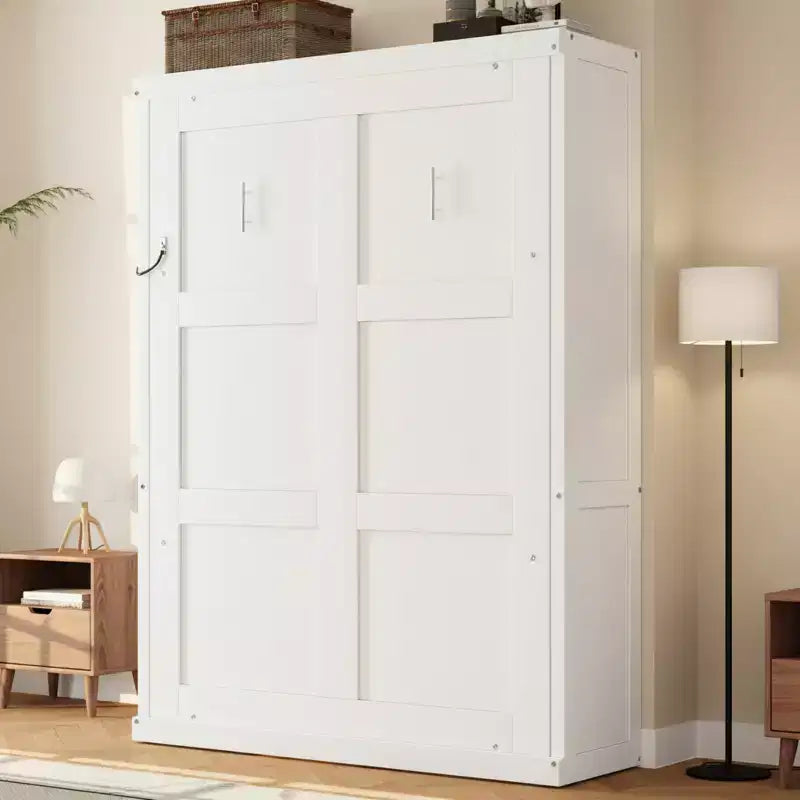 Polibi Murphy Bed with Foldable Cabinet