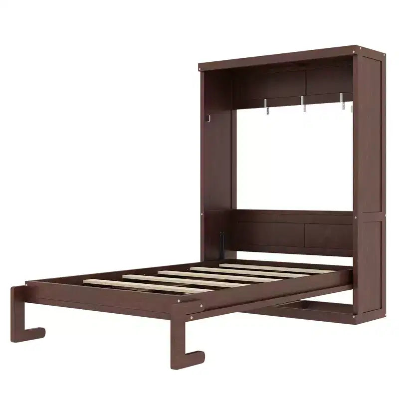 Polibi Murphy Bed with Foldable Cabinet