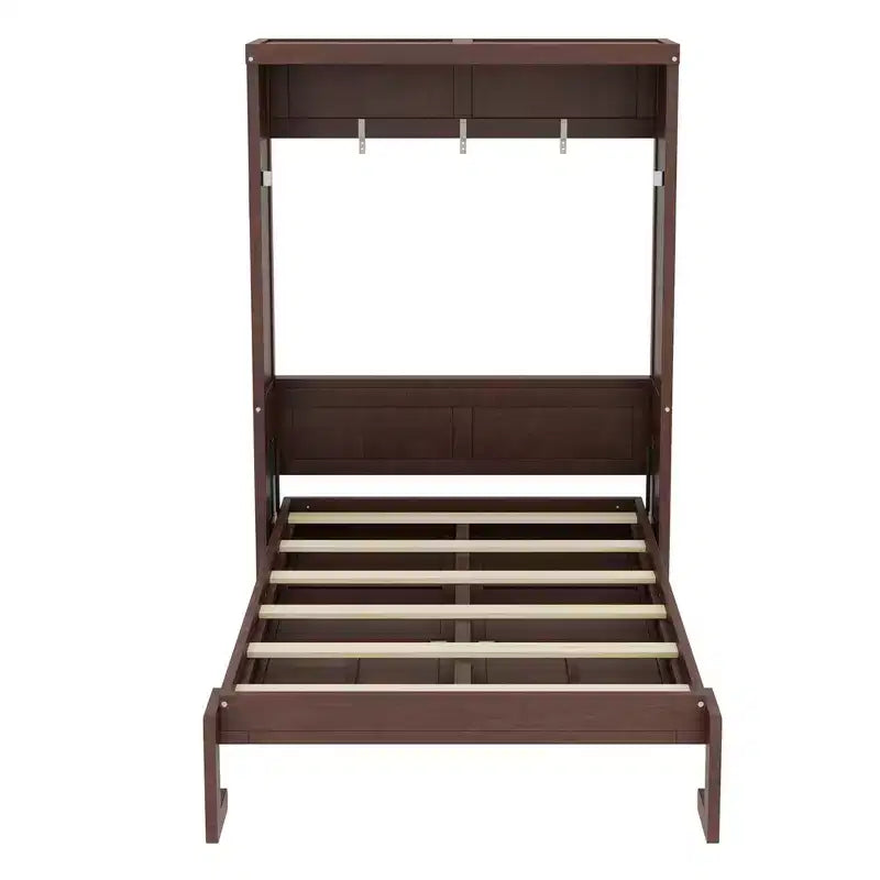 Polibi Murphy Bed with Foldable Cabinet