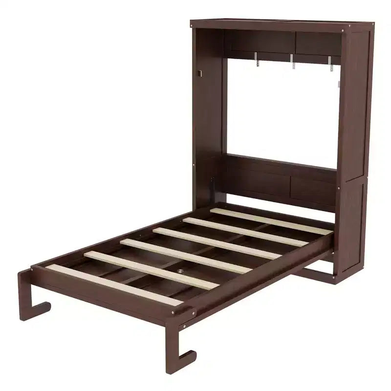 Polibi Murphy Bed with Foldable Cabinet
