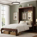 Polibi Murphy Bed with Foldable Cabinet
