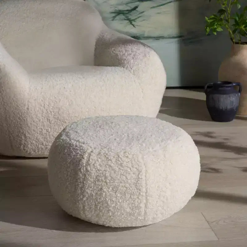 Gracelina Round Pouf - SFV2011 - Safavieh Couture