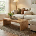 Christopher Knight Home Arden Modern Waterfall Coffee Table with Curved Edges