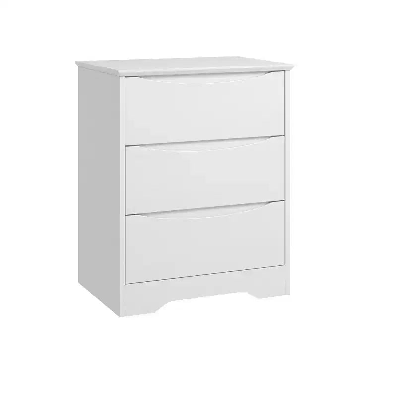 Modern Dresser with 3 Spacious Drawers - 23.6x14.2x29.5, Hidden Handles for Bedroom & Living Room