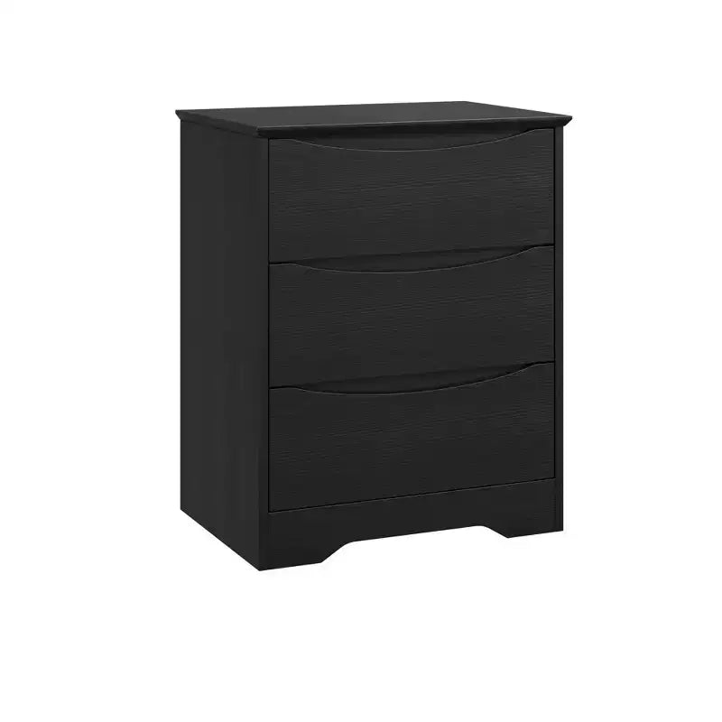 Modern Dresser with 3 Spacious Drawers - 23.6x14.2x29.5, Hidden Handles for Bedroom & Living Room