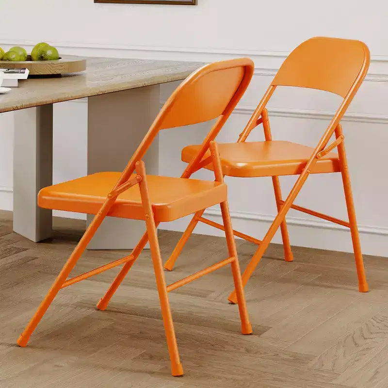 Folding Chair Set of 2, Heavy Duty Metal Chairs with Double Braced, 350LBS Capacity, Portable for Office, Wedding, Party, Indoor & Outdoor Use