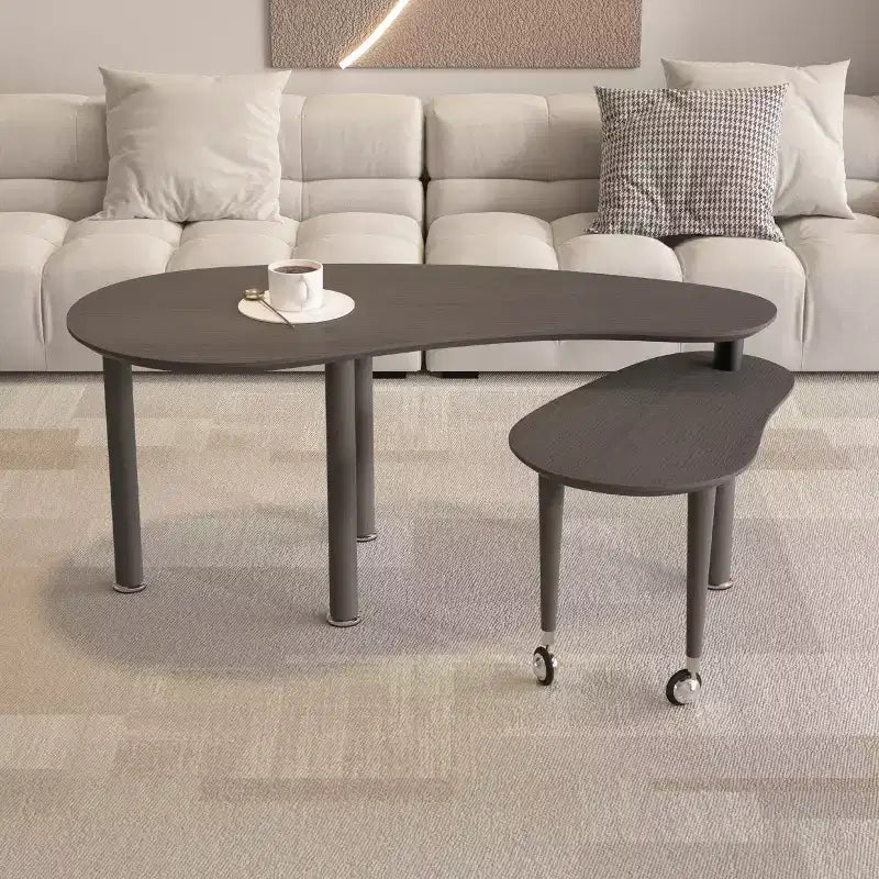 Ora Maison Modern Coffee Table  Cocktail Table with Solid Wood Legs & Sliding Extension for Living Room