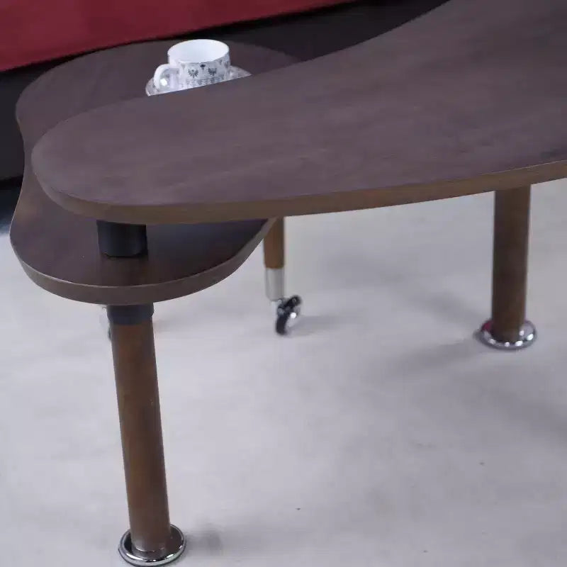 Ora Maison Modern Coffee Table  Cocktail Table with Solid Wood Legs & Sliding Extension for Living Room