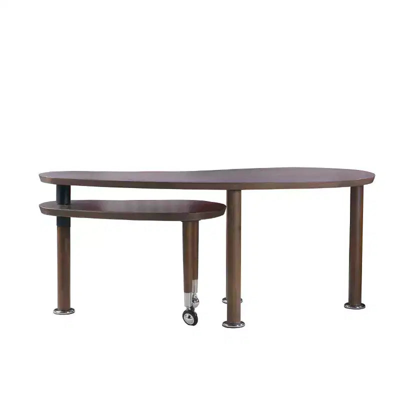 Ora Maison Modern Coffee Table  Cocktail Table with Solid Wood Legs & Sliding Extension for Living Room