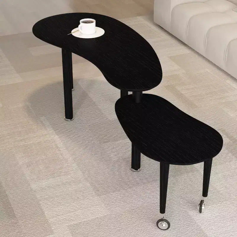 Ora Maison Modern Coffee Table  Cocktail Table with Solid Wood Legs & Sliding Extension for Living Room