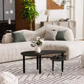 Ora Maison Modern Coffee Table  Cocktail Table with Solid Wood Legs & Sliding Extension for Living Room