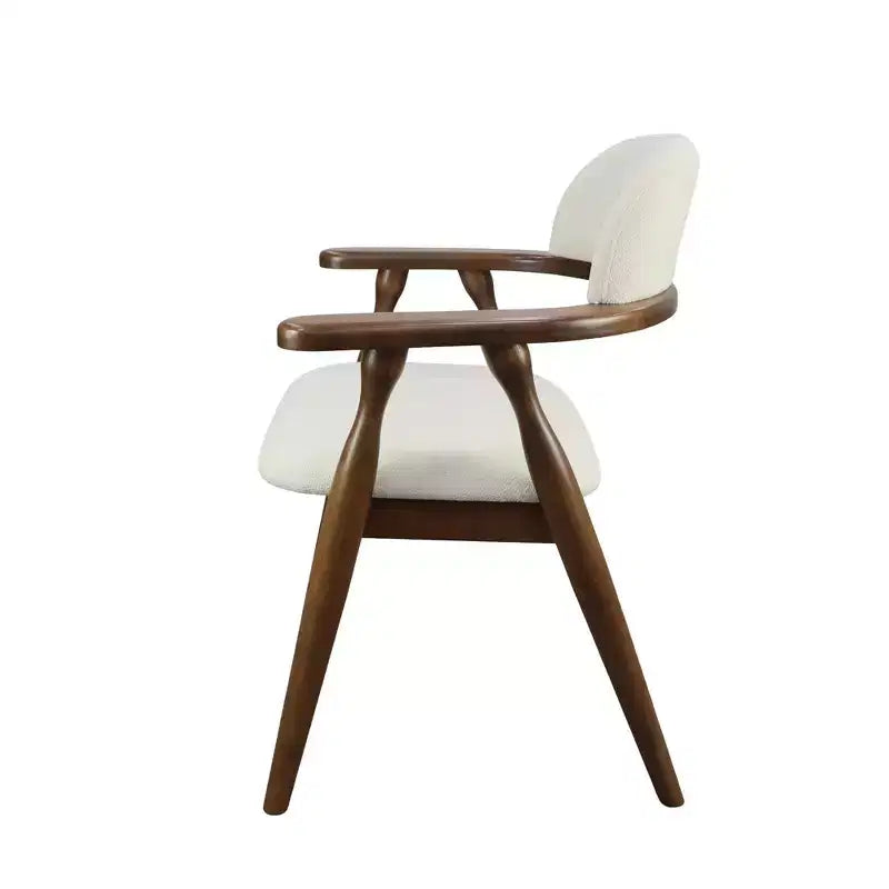 Christopher Knight Home Cedric Farmhouse Rubberwood Upholstered Dining Chairs with Curved Backrest (Set of 2)