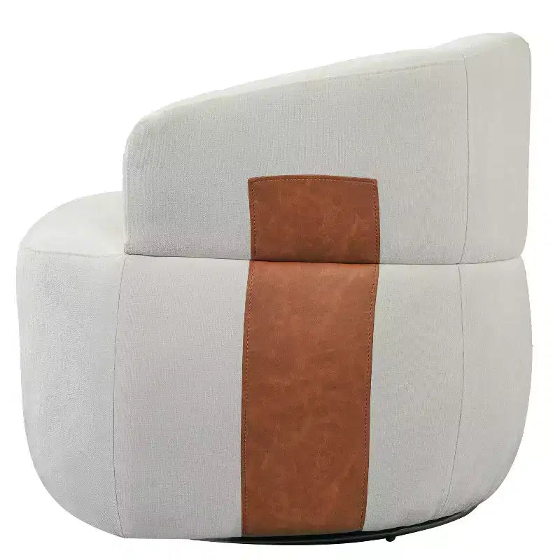 Christopher Knight Home Suroi Modern Swivel Accent Chair with Wood Frame and Metal Legs