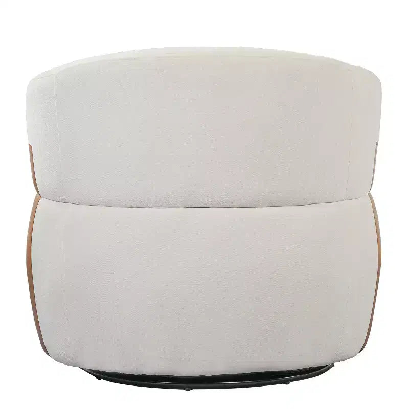Christopher Knight Home Suroi Modern Swivel Accent Chair with Wood Frame and Metal Legs