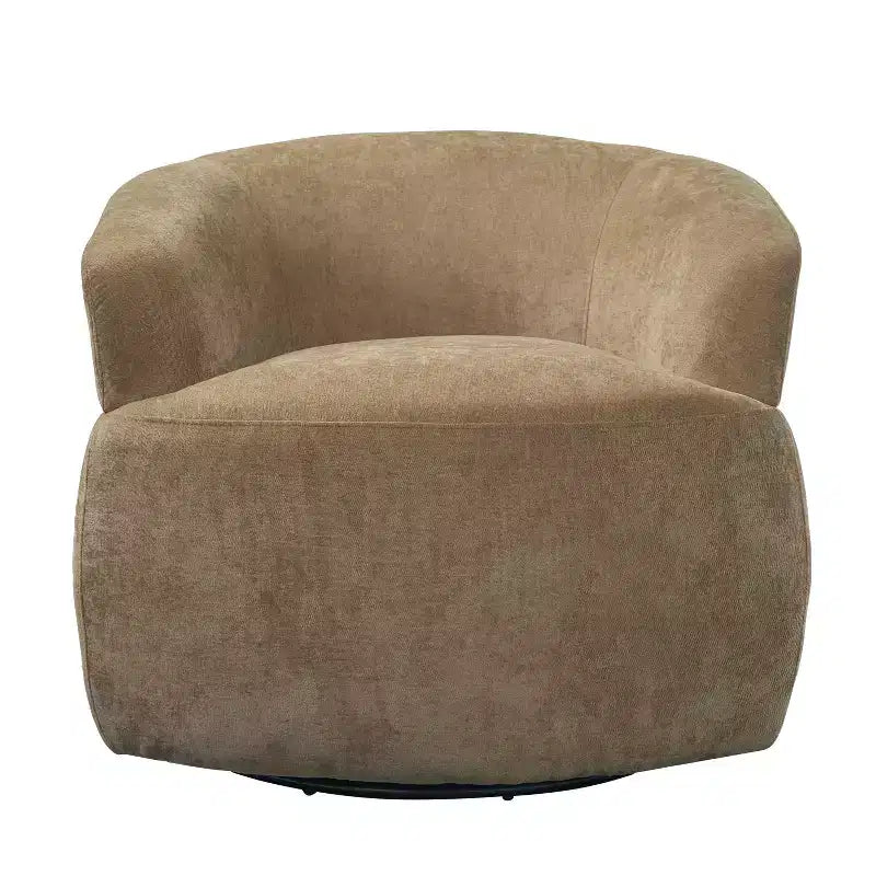 Christopher Knight Home Suroi Modern Swivel Accent Chair with Wood Frame and Metal Legs