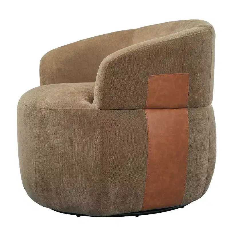 Christopher Knight Home Suroi Modern Swivel Accent Chair with Wood Frame and Metal Legs