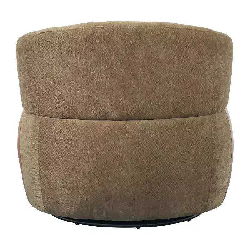 Christopher Knight Home Suroi Modern Swivel Accent Chair with Wood Frame and Metal Legs