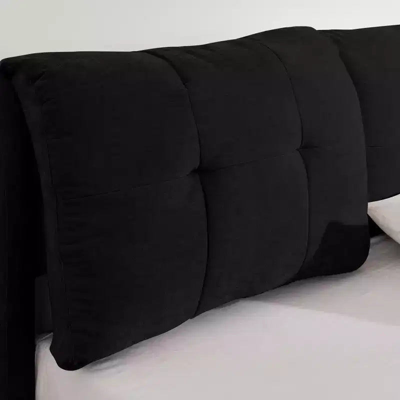 ModernLuxe Queen/King Storage Platform Bed Frame Chenille Upholstered Bed with Soft Headboard
