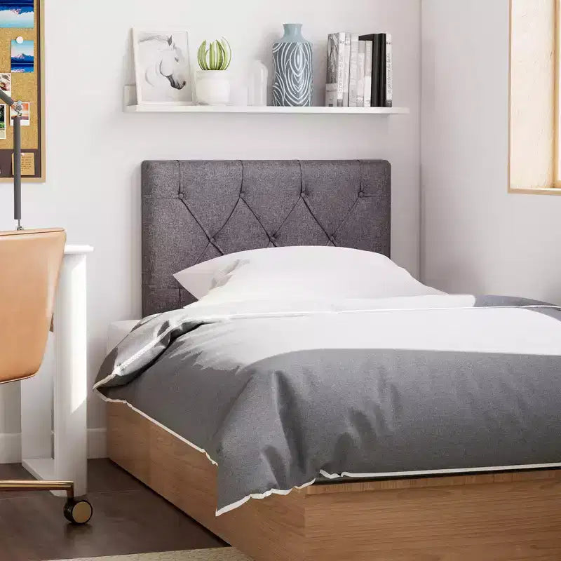 Costway Upholstered Headboard for Twin Size Bed w/ Fabric Upholstery Adjustable Height