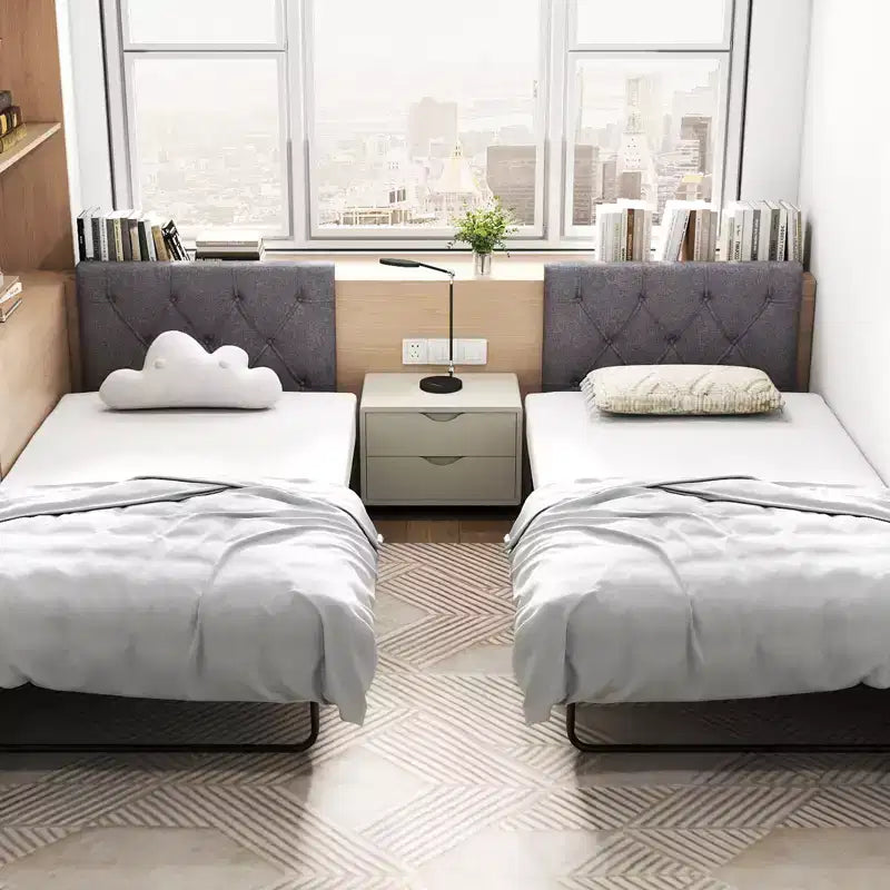 Costway Upholstered Headboard for Twin Size Bed w/ Fabric Upholstery Adjustable Height