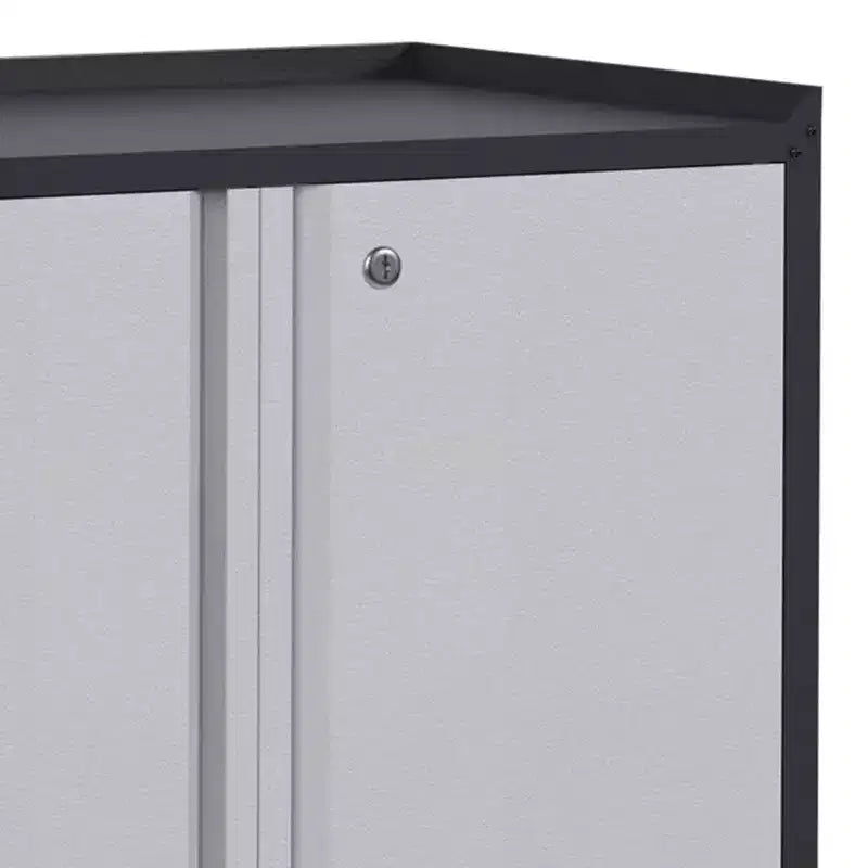 AOBABO Lockable Steel File Storage Organizer Cabinet with Adjustable Shelves and Wheels for Home, School, Office, and Garage Organization, Black