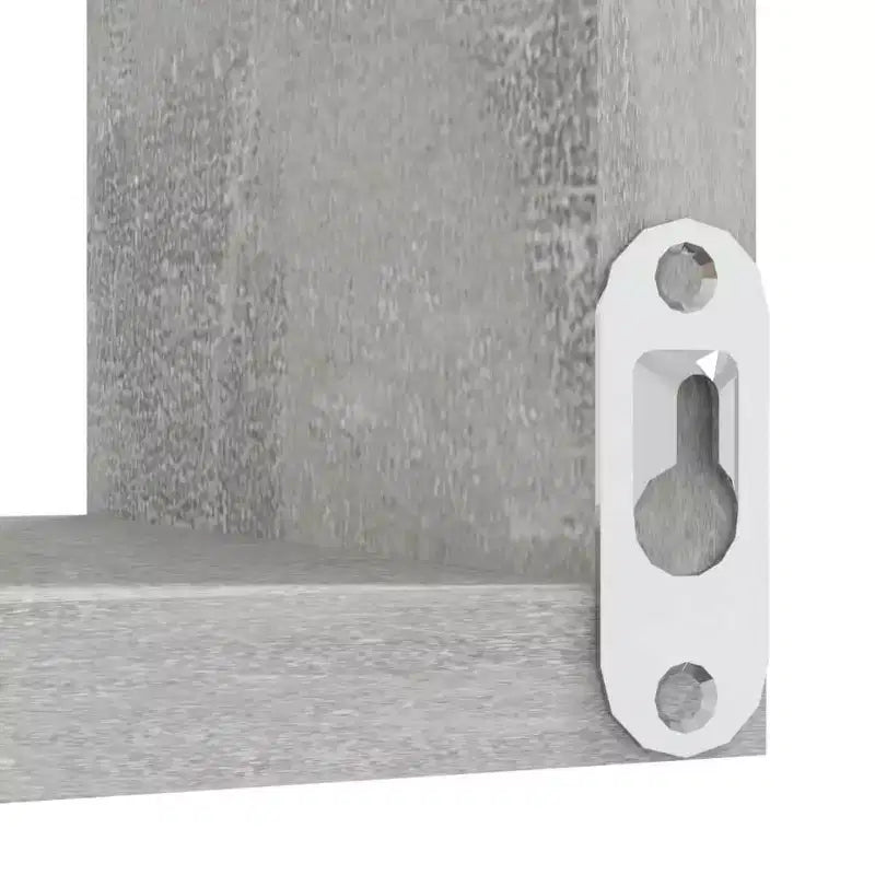 vidaXL Wall Corner Shelf Concrete Grey Engineered Wood 15.7x15.7x19.7 in