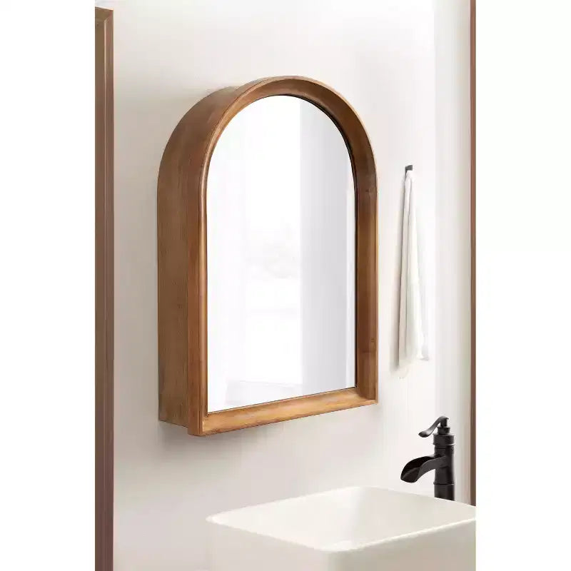 Kate and Laurel Hatherleigh Arch Mirror Vanity Cabinet