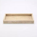Elegant Natural Marble Jewelry Tray Organizer, Mom's Day Gift Genuine Marble Stone Tray for Vanity Bathroom Home Decor