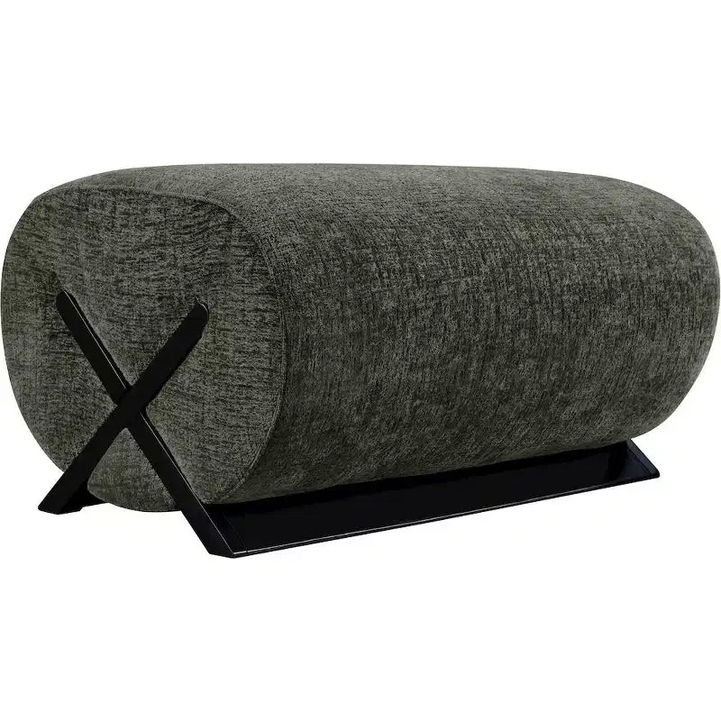 Meridian Furniture Akira Fabric Upholstered Ottoman