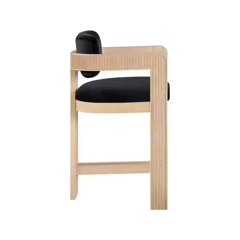 Meridian Furniture Sacha Velvet Bar Stool