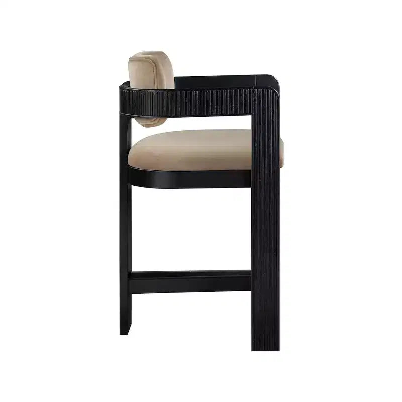 Meridian Furniture Sacha Velvet Bar Stool