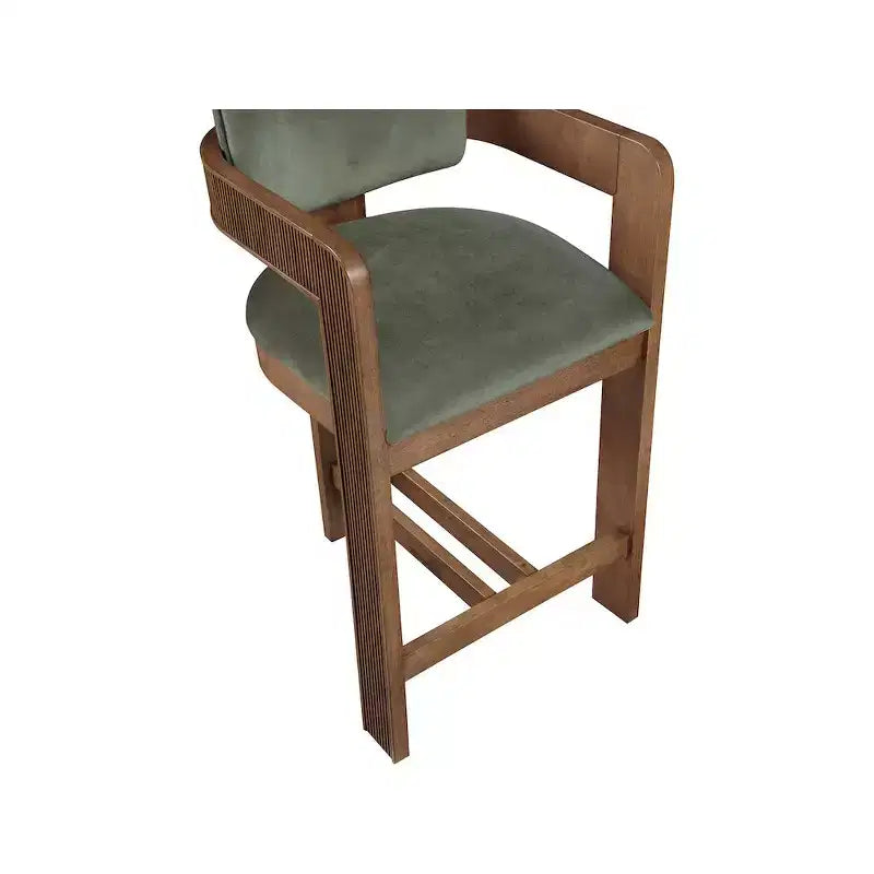 Meridian Furniture Sacha Velvet Bar Stool