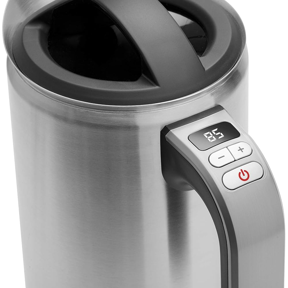 Riviera-et-Bar BBT380 Bouilloire double paroi à température réglable Elva, Silver : Cuisine et Maison
