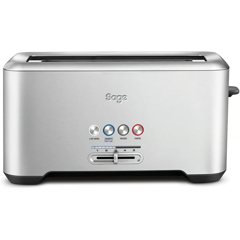 Sage - The 'A Bit More' Toaster 4 Slice - Grille-pain avec 4 Fentes - Acier Inoxydable Brossé : Cuisine et Maison