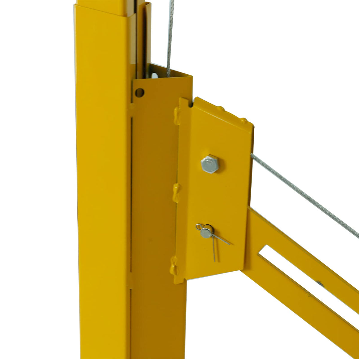 16FT Drywall Lifter Panel Hoist Dry Wall Rolling Caster Lifter Construction Tool 150LB Heavy Duty Sheetrock Hoist Holder (Yellow)