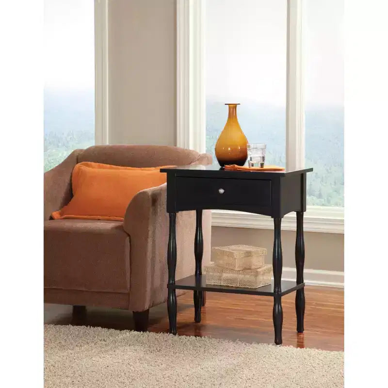 Shaker Cottage End Table with Drawer and Shelf - Alaterre Furniture