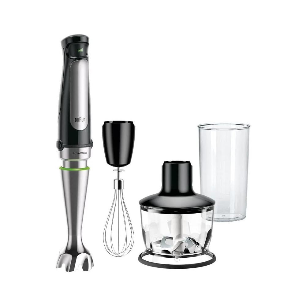 Braun MultiQuick 7 MQ7035X Mixeur Plongeant, Mixeur à Main avec Pied en Acier Inoxydable Amovible avec Technologie ActiveBlade, Inclus Ensemble d'Accessoires 3 Pièces, 1000W, Noir : Cuisine et Maison