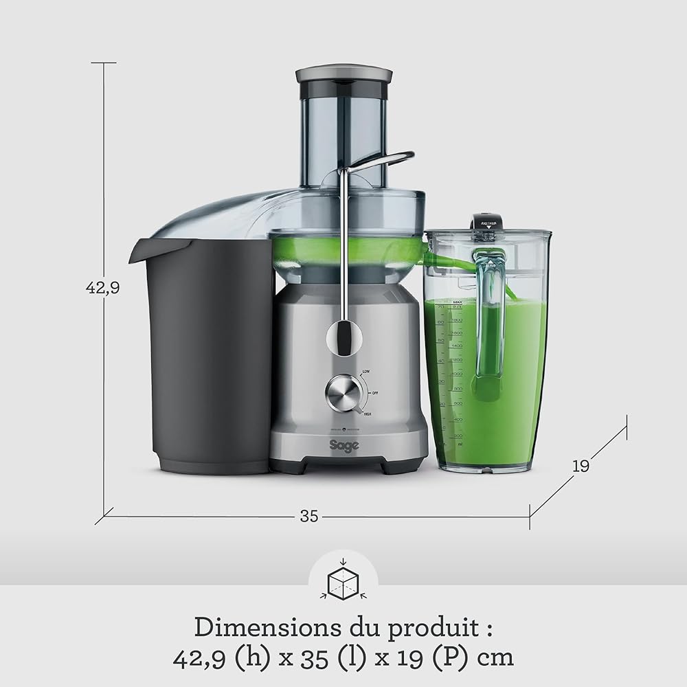 Sage - The Nutri Juicer Cold - Presse-Agrumes - Extracteur de Jus - Smoothies - Argent : Cuisine et Maison