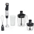 Moulinex Quickchef+ Pied Mixeur, 1000 W, Silencieux, 20 vitesses, Mode turbo, Accessoires hachoir compact, Hachoir mixeur XL, Fouet DD67L810, Noir : Cuisine et Maison