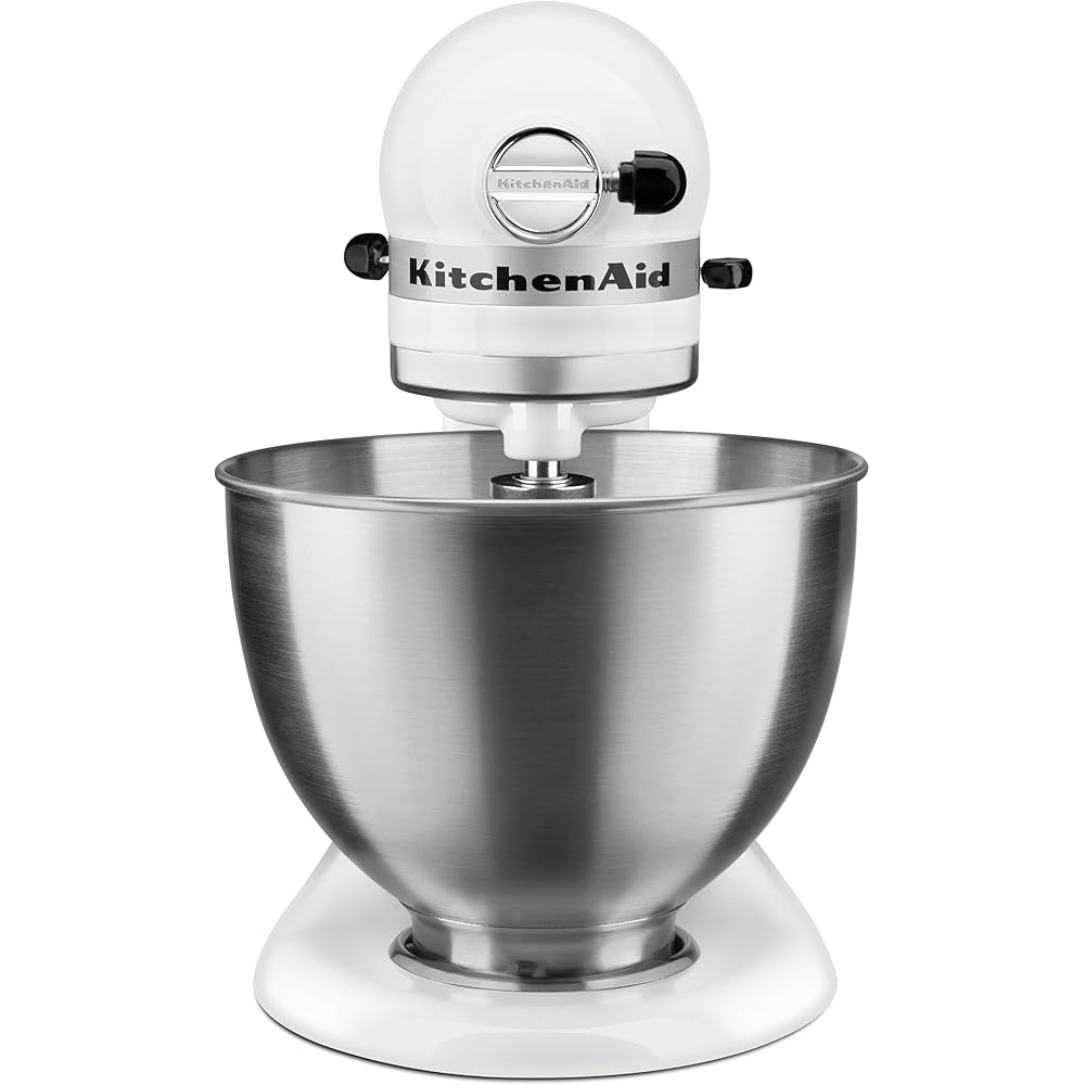 Kitchenaid 5K45SSEWH Série "Classic" Robot Mixeur Multifonctions Blanc : Cuisine et Maison