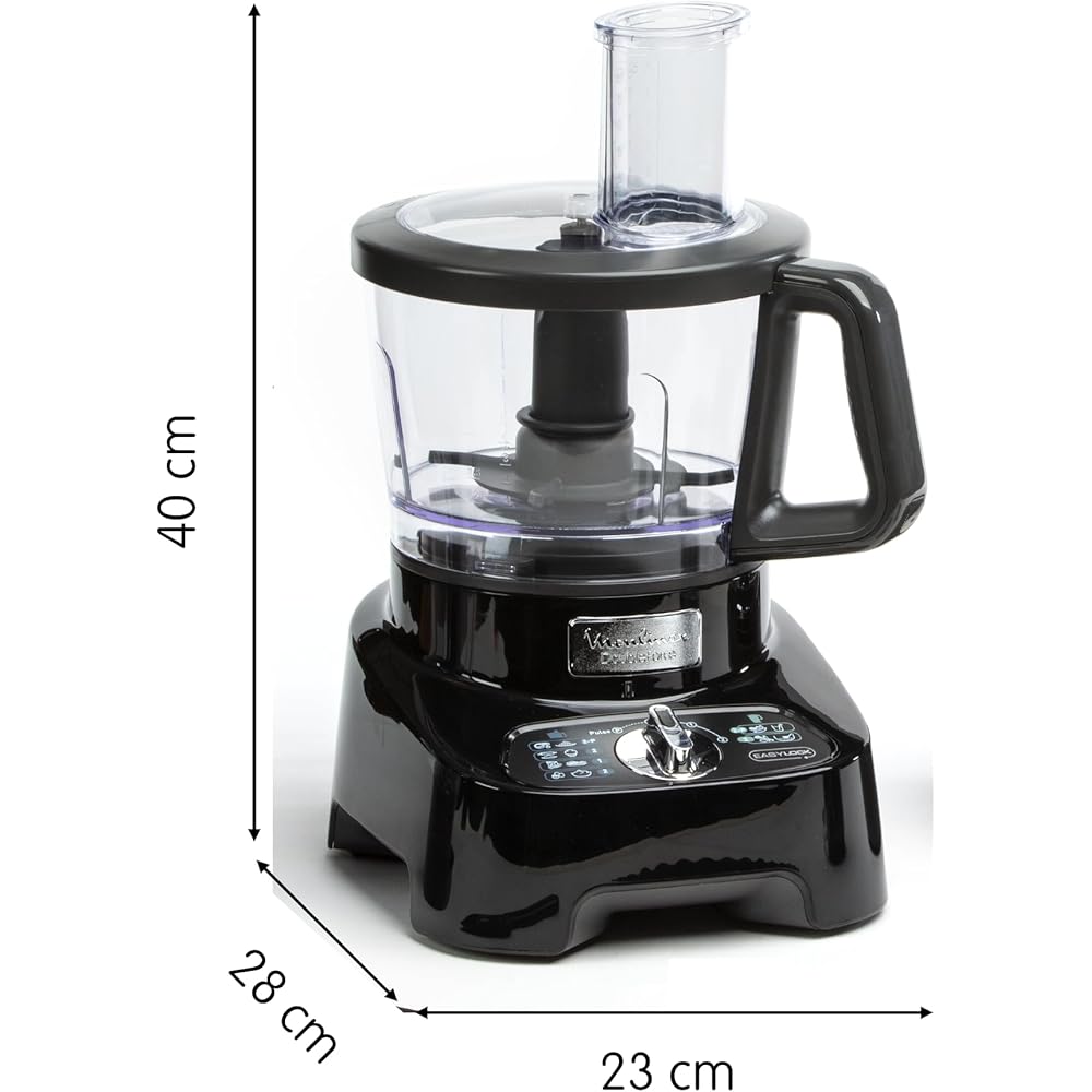 Moulinex Robot multifonction, 1000 W, 28 fonctions, Bol 3 L, Blender 2 L, Hachoir, Disques pour râper et émincer, Lames inox titanium, Robot cuisine, DoubleForce FP821811 : Cuisine et Maison