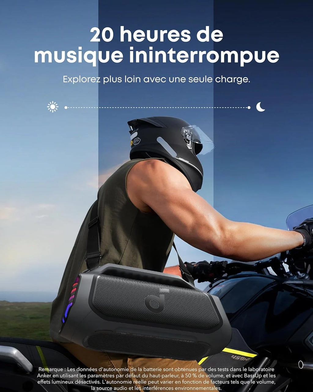Boom 2 Plus Enceinte Bluetooth puissante, 140W, 2 2 canaux stéréo, BassUp 2.0, IPX7